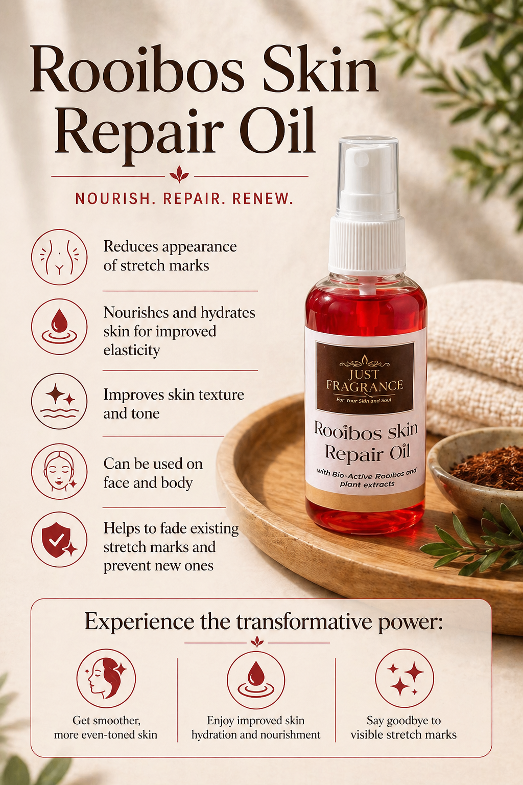 Rooibos skin repair oil 100ml